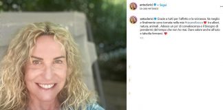 Antonella Clerici torna a casa: “Va meglio, ma ora mi fermo per un po'”