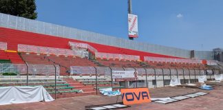 Stadio Martelli, procedono i lavori: quasi terminato il consolidamento dei distinti
