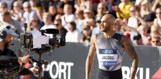 Jacobs vola a Turku: vince 100 metri e scende sotto i 10 secondi
