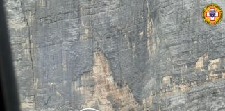 San Vito di Cadore, frana sulla Croda Marcora: ferita escursionista
