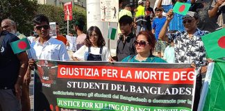 Anche a Mantova la comunità bengalese manifesta contro le violenze sugli studenti