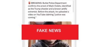 “Mark Violets ha sparato a Trump”, la fake news dall’Italia