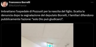 Pozzuoli, imbrattano muro ospedale per nascita di un bambino – Video