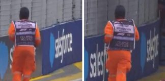 Gp Singapore, varano invade la pista: la folle corsa sul circuito – Video