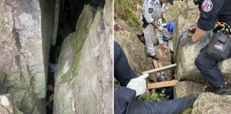 Tenta di recuperare il telefono ma rimane incastrata nelle rocce: salvata dopo 7 ore
