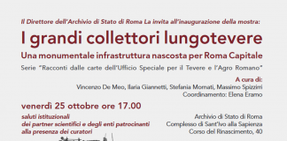 Mostre, al via ‘I grandi collettori lungotevere’, l’infrastruttura ‘nascosta’ di Roma