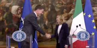 Meloni incontra Rutte “La Nato pilastro imprescindibile per sicurezza”