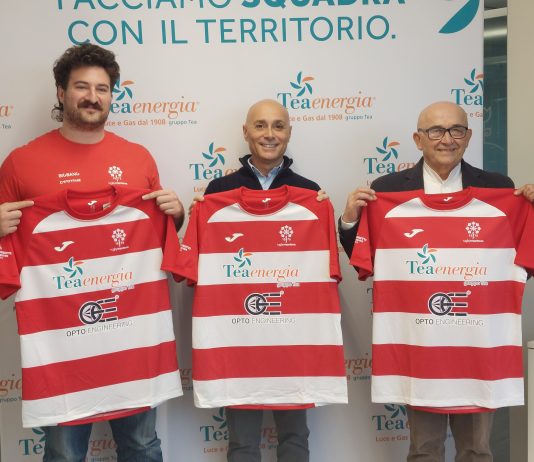 Rugby Mantova, ecco le nuove maglie: Tea Energia è il main sponsor