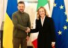Meloni ribadisce a Zelensky sostegno italiano per una pace giusta
