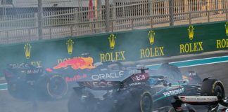 Gp Abu Dhabi, contatto Verstappen-Piastri in partenza: è testacoda