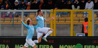 Lazio torna alla vittoria, 2-1 nel finale a Lecce