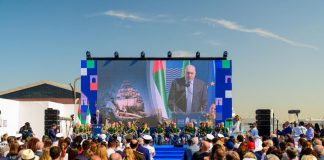 Inaugurato Villaggio Italia di Abu Dhabi, 31ma tappa del tour mondialeNave Amerigo Vespucci