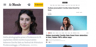 Cecilia Sala liberata, dalla Cnn alla Bbc la notizia fa il giro del mondo
