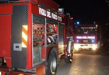 Fiamme in uno stabilimento a Valdaro: a fuoco un impianto per il pellet