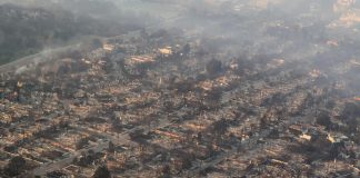 Incendio Los Angeles, la devastazione ripresa dal drone – Video