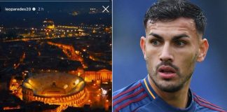 Scambia il Colosseo con l’Arena di Verona, la gaffe di Paredes prima del derby Roma-Lazio