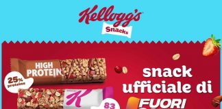 Barrette Kellogg’s snack ufficiale del ‘Fuori Sanremo’ di Radio Italia