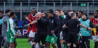 Milan-Feyenoord, scintille e rissa al fischio finale – Video
