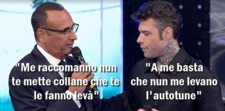 Sanremo in uno scatto, la vignetta di Osho: per Fedez niente collane ma autotune