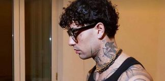 Sanremo, Tony Effe al Festival con Giulia De Lellis: la scatto social