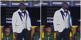 In panchina con lo smoking, l’allenatore ‘da cerimonia’ in Copa Libertadores