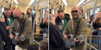 Giuliano Sangiorgi, live sul tram a Milano: “Dove tutto è iniziato”