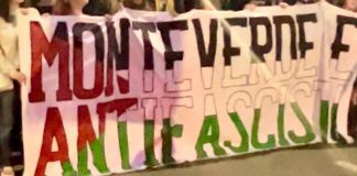 Roma, manifestazione antifascista a Monteverde