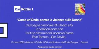 Violenza su donne: campagna ‘Come un’onda’ di Rai Radio 1 e Gr fa tappa a Sassari