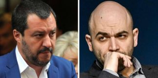 Saviano e il processo per diffamazione, nuovo rinvio: “Siamo a terza assenza Salvini”