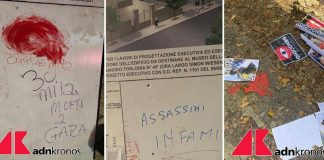 Escrementi, testa maiale e volantini pro Palestina al cantiere museo Shoah di Roma – FOTO