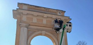 Arco di Porta Nuova, iniziati i lavori di restauro nel centro di Viadana