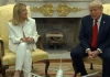 Dazi, Meloni alla Casa Bianca. Trump: “Faremo un accordo con l’Ue al 100%