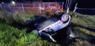 Guidizzolo, auto fuori strada, ferito un 36enne