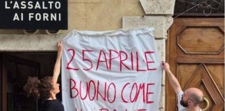 Ascoli Piceno, fornaia antifascista: “Striscioni contro di me, ma non ho paura”