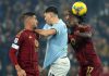 Derby Lazio-Roma 1-1, Soulé risponde a Romagnoli