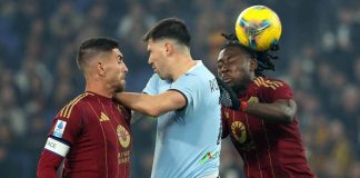 Derby Lazio-Roma 1-1, Soulé risponde a Romagnoli