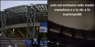 Clamoroso a Napoli, tifosi entrano in scooter al Maradona: “Siamo i più forti” – Video