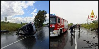 Auto contro albero sull’Ardeatina: un morto e 4 feriti