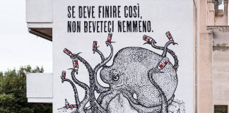 Donazione, asta benefica e murale, Ichnusa contro l’abbandono del vetro