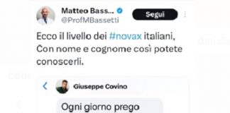 “Una morte lenta e dolorosa”, minacce e insulti a Bassetti: lui pubblica post dell’autore