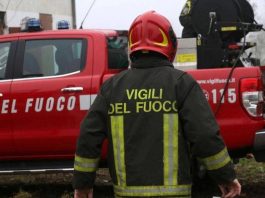 Marcaria, incendio alla “Bandinelli Rottami”: fiamme nel piazzale