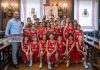 I bambini del Mini Basket San Pio X ricevuti in Municipio dal sindaco Palazzi