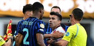Dumfries-Acuna, rissa durante Inter-River Plate: cosa è successo – Video
