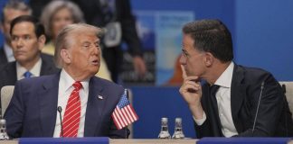 Nato, Rutte primo fan di Trump: “Grazie al ‘paparino’ stop alla guerra”