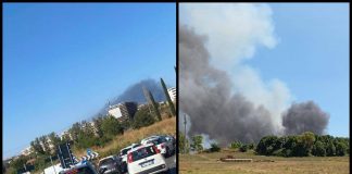 Roma, vasto incendio a Piana del Sole: fiamme verso l’aeroporto di Fiumicino