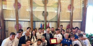 Ostiamare premiata in Campidoglio, De Rossi: “Stiamo facendo grandi cose”