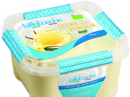 Latte fresco delle montagne per il gelato Lattebusche