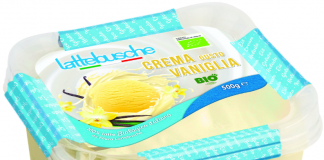 Latte fresco delle montagne per il gelato Lattebusche