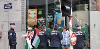 Protesta pro-Pal a Bruxelles, vernice contro negozi e tensioni con polizia