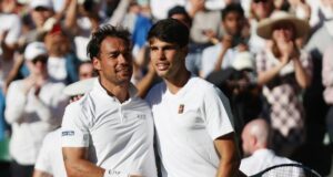 A Wimbledon Fognini sfiora l’impresa con Alcaraz, out Berrettini